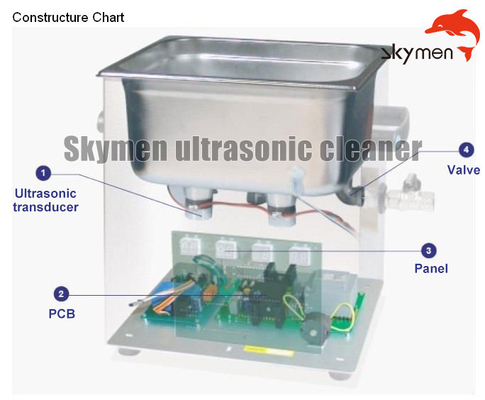 Bảng điều khiển cảm ứng độ dốc làm sạch bằng sóng siêu âm 30L để bàn với bộ hẹn giờ / lò sưởi kỹ thuật số