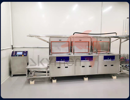 Hệ thống nâng chuyển động siêu âm làm sạch công nghiệp bán tự động 38L 200L 960L