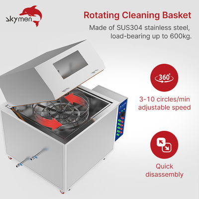 Máy rửa phun giỏ xoay 500mm 3000W 380V