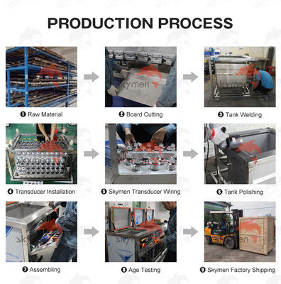 Máy làm sạch siêu âm công nghiệp 135L 1800W với bộ đếm thời gian kỹ thuật số 380V/220V