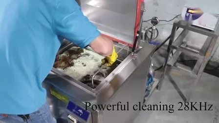 Máy rửa siêu âm công nghiệp lớn 38L với bộ lọc cho phụ tùng ô tô