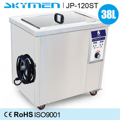 Máy rửa siêu âm công nghiệp Skymen OEM JP-120ST dung tích 38L với bể chứa bằng thép không gỉ cho ngành công nghiệp ô tô