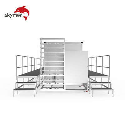 Máy làm sạch siêu âm công suất lớn cho máy trao đổi nhiệt công nghiệp, các gói ống và các thành phần hạng nặng