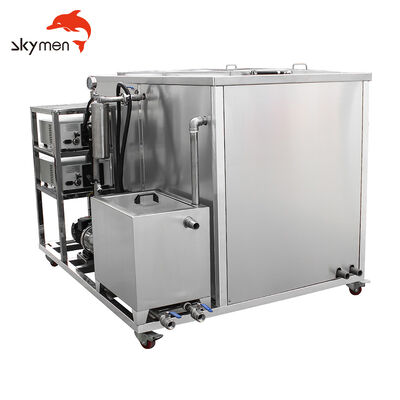 Máy làm sạch siêu âm hai khe với bể làm sạch và bể rửa