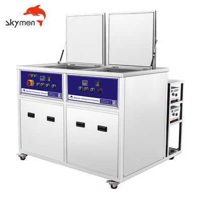 Máy làm sạch siêu âm hai khe với bể làm sạch và bể rửa