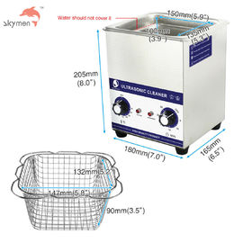 Máy làm sạch siêu âm để bàn 60W SUS304 40KHz FCC cho phòng khám nha khoa