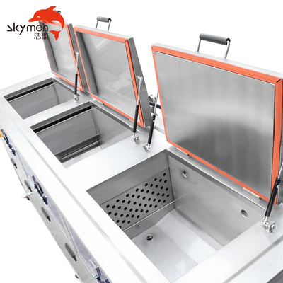 Máy làm sạch siêu âm ba bể SUS 53L 900W cho xi lanh động cơ