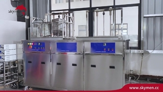Máy làm sạch siêu âm giai đoạn kép có con lăn